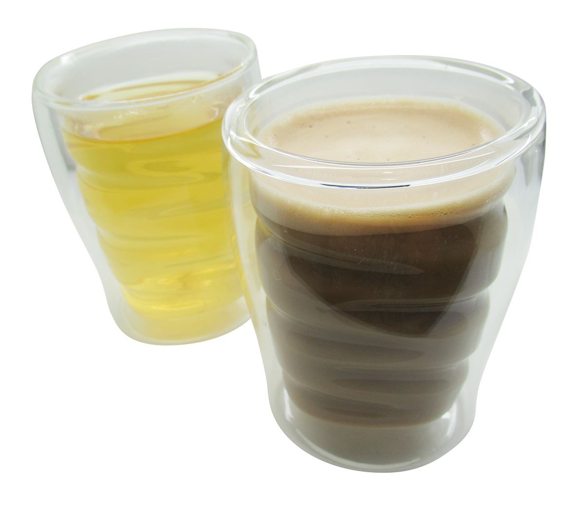 TG-1612 זוג כוסות זכוכית בעלות דופן כפולה 