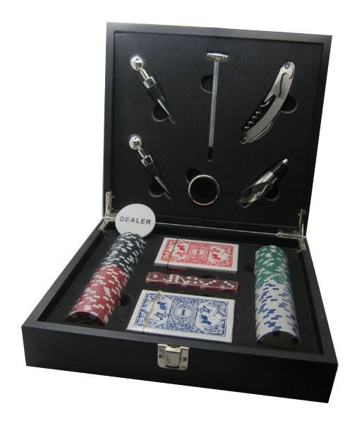 TG-5180 סט פוקר במארז עץ יוקרתי