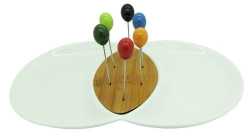 TH-3090 מגש הגשה לגבינות עם 6 נעצים