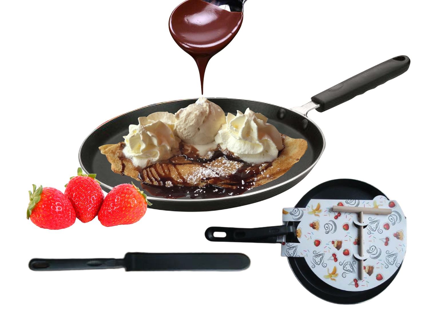 TK-1900 מחבת איכותית לקרפ/בלינצ'ס