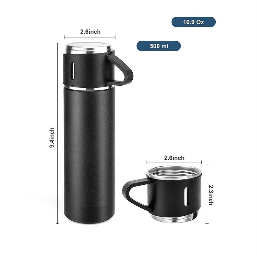 סט תרמוס + 2 כוסות