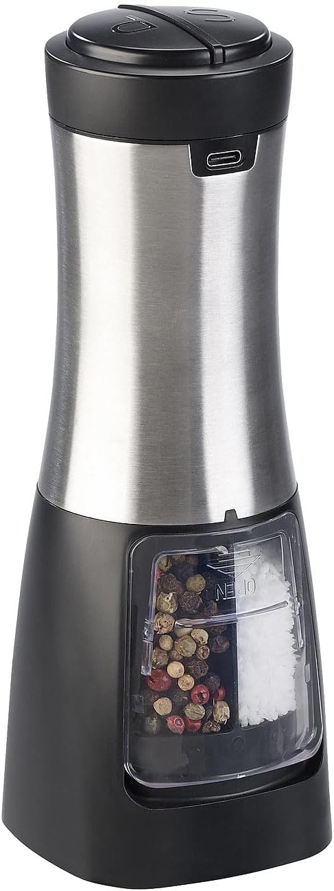 TK-84 מטחנה כפולה מלח ופלפל נטענת 2 ב-1