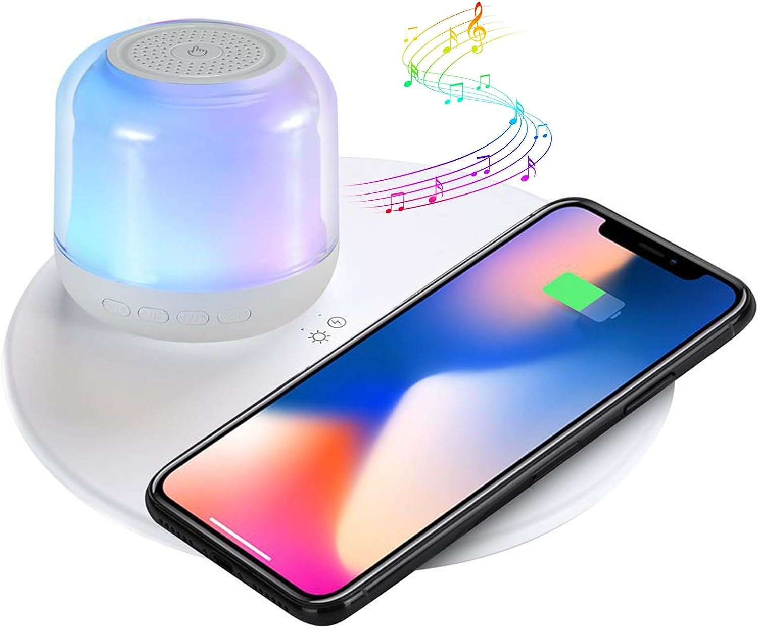 TC-90W משטח טעינה עגול בשילוב רמקול