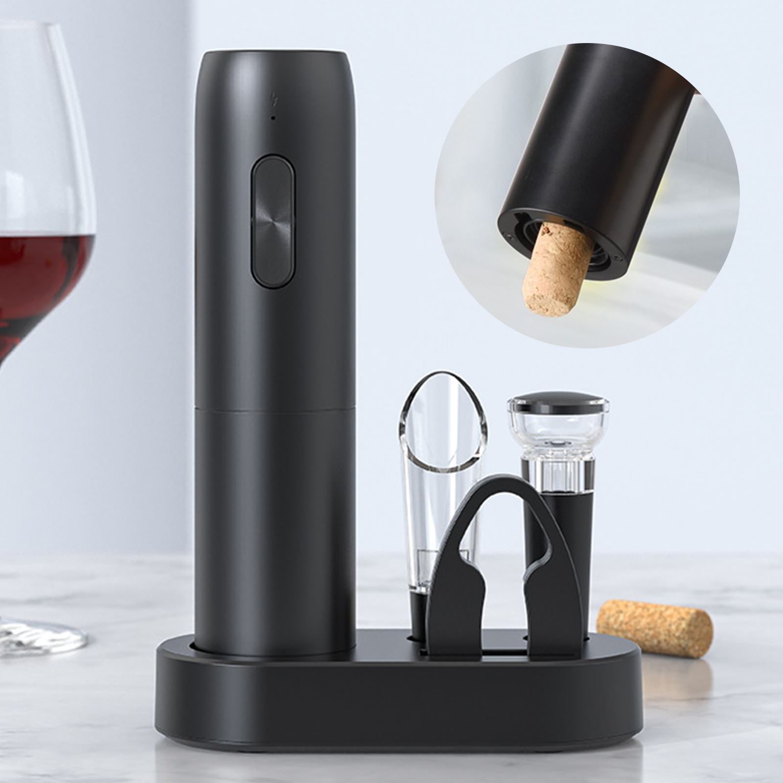 פותחן יין חשמלי TK-112BK‏