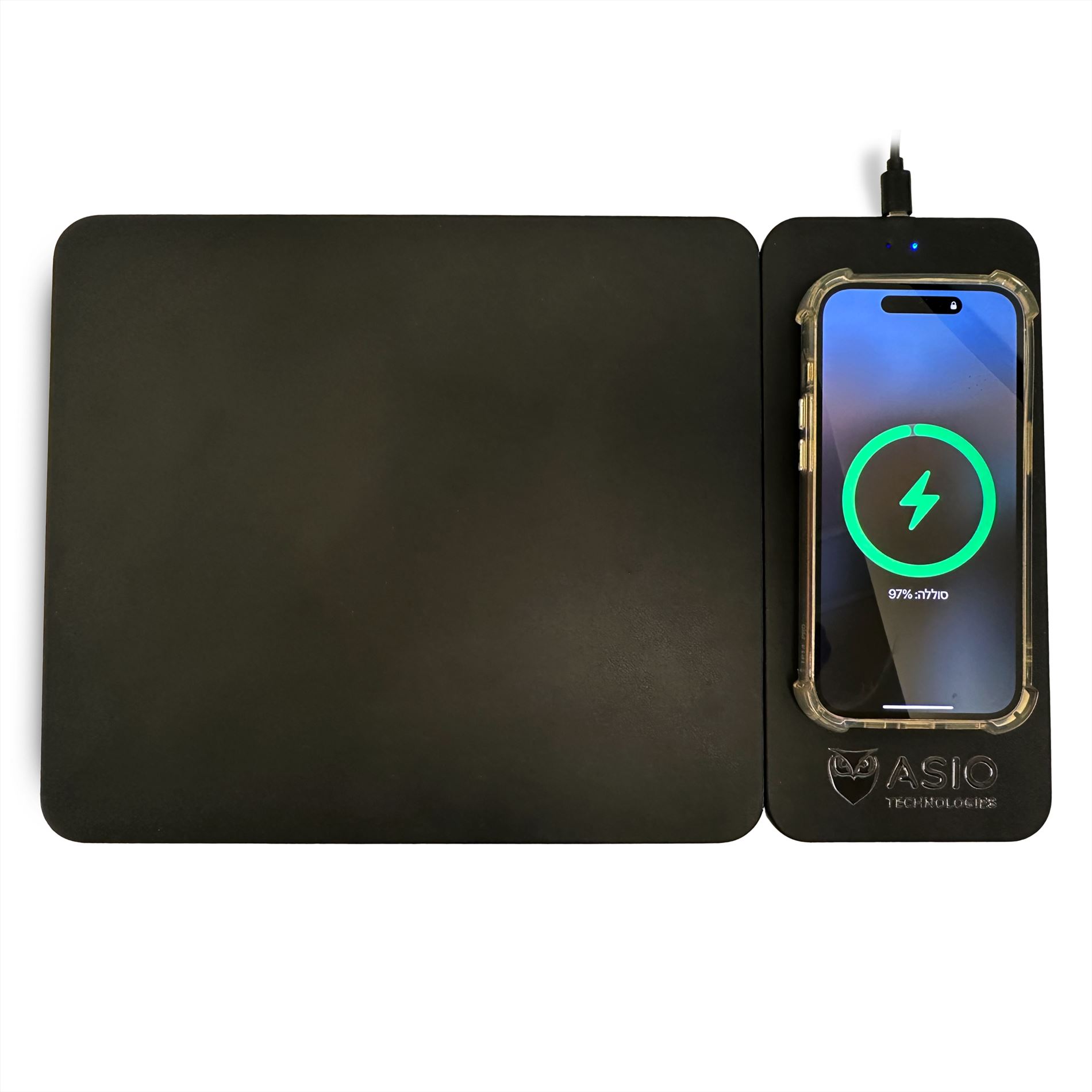 משטח לעכבר בשילוב משטח טעינה